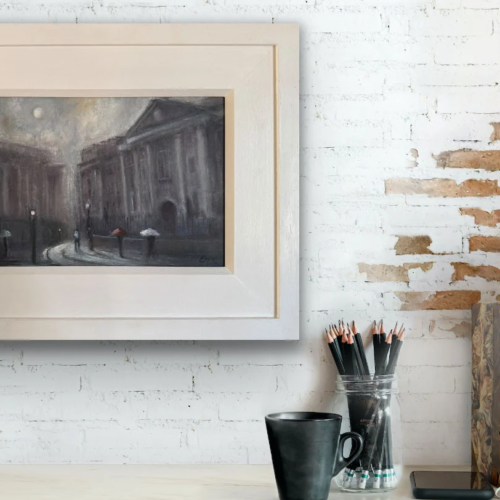 Memories of College Days in Trinity, Dublin - Cityscape painting