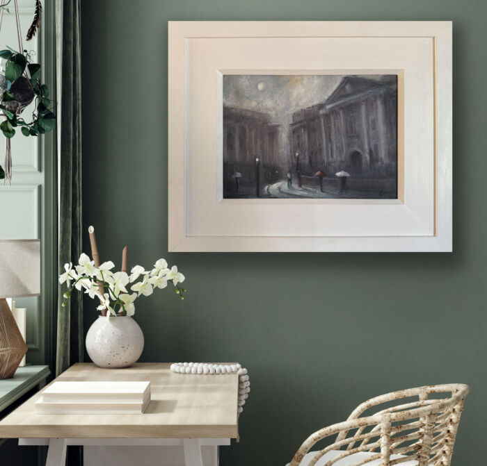 Memories of College Days in Trinity, Dublin - Cityscape painting