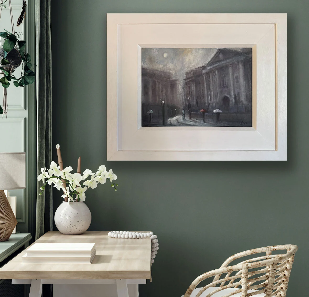 Memories of College Days in Trinity, Dublin - Cityscape painting - Painting by Irish artist Emily McCormack