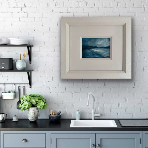 Clouds Rolling In North Co. Dublin - seascape painting on wall