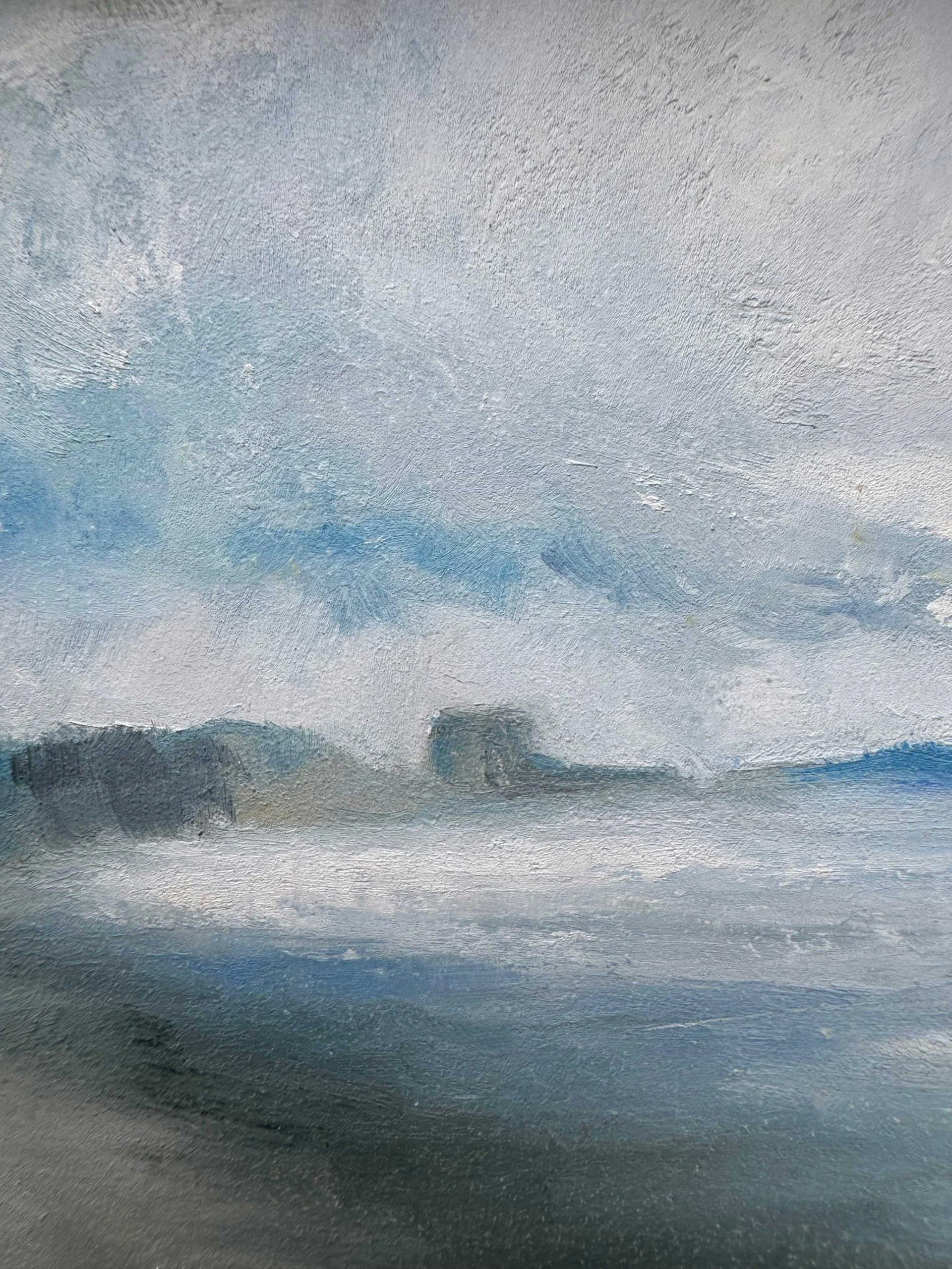 A Soft Day North Dublin - Original Seascape Painting - Painting by Irish artist Emily McCormack