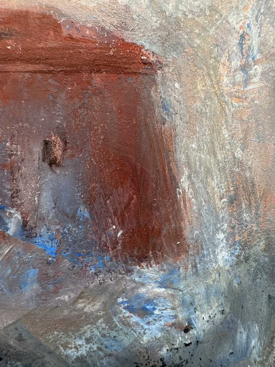 Waves Martello Tower in North Co. Dublin - seascape painting - Painting by Irish artist Emily McCormack