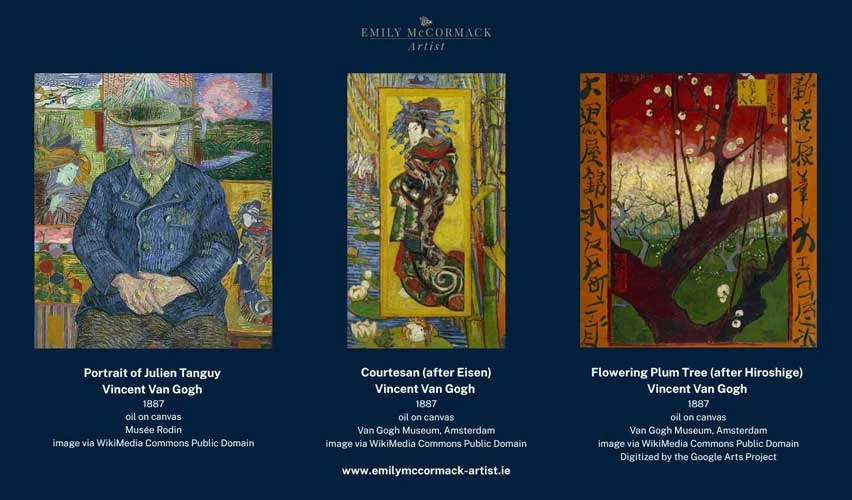 Van Gogh, examples of how he was influenced by Japanese art