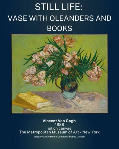 Vase with Oleanders and Books - Van Gogh