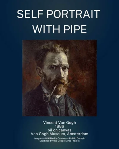Vincent Van Gogh - self portrait with pipe