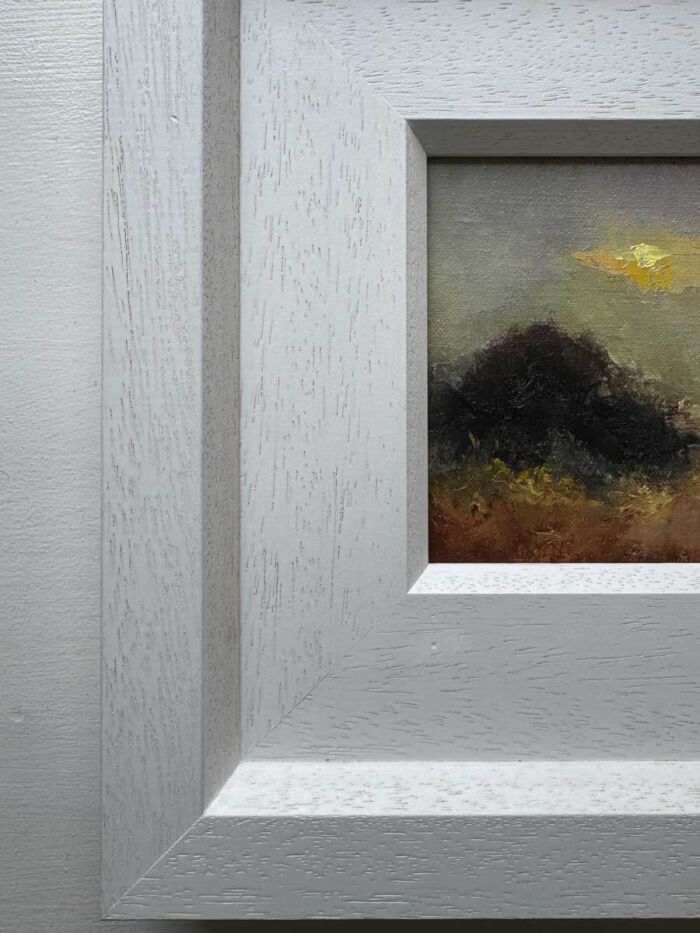 Minor imperfection in complimentary frame to be aware of