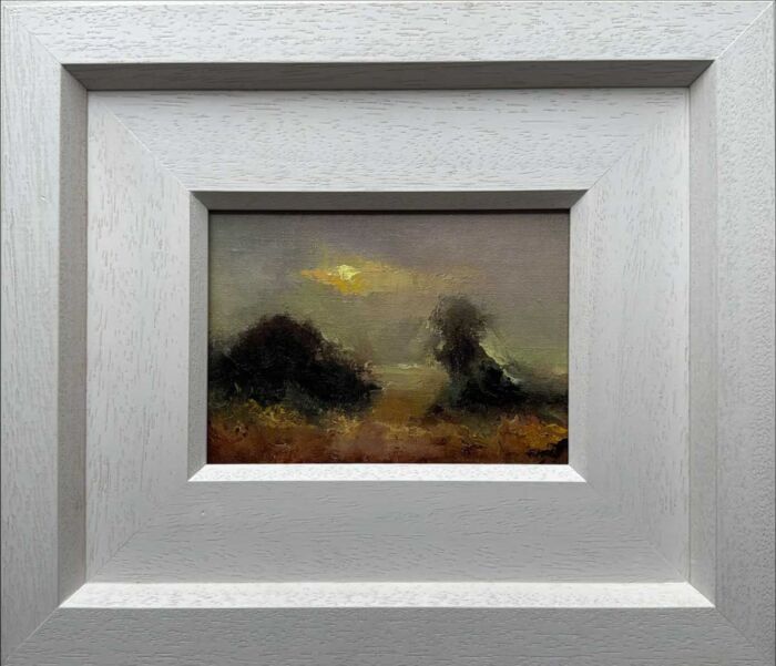 Sunrise over the Hawthorn Trees – Hill of Tara. Original Oil Painting