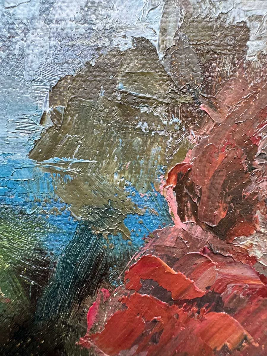 The Great Red Hawthorn - Tara's Fallen Sentinel - Original Landscape Oil Painting
