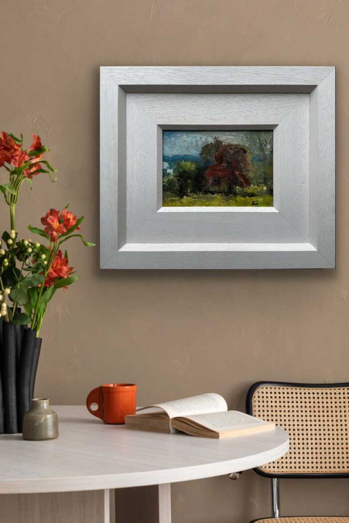 The Great Red Hawthorn - Tara's Fallen Sentinel - Original Landscape Oil Painting