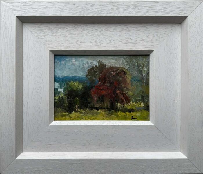The Great Red Hawthorn - Tara's Fallen Sentinel - Original Landscape Oil Painting