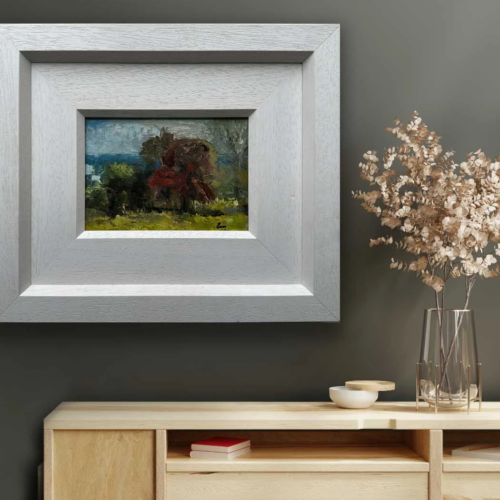 The Great Red Hawthorn - Tara's Fallen Sentinel - Original Landscape Oil Painting