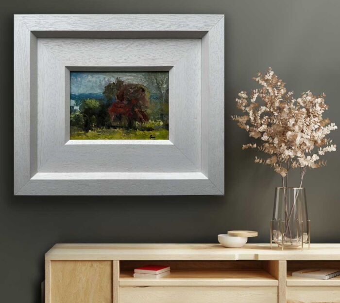 The Great Red Hawthorn - Tara's Fallen Sentinel - Original Landscape Oil Painting