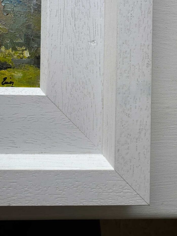 Minor imperfection in complimentary frame to be aware of