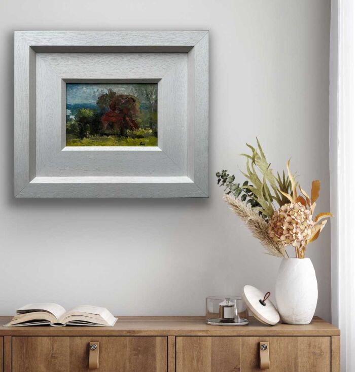 The Great Red Hawthorn - Tara's Fallen Sentinel - Original Landscape Oil Painting