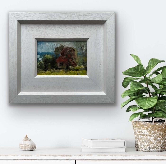 The Great Red Hawthorn - Tara's Fallen Sentinel - Original Landscape Oil Painting