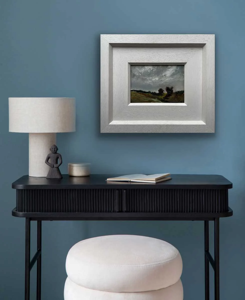 Winter Skies Over the Hawthorn Trees - Hill of Tara - Original Oil Painting - Painting by Irish artist Emily McCormack