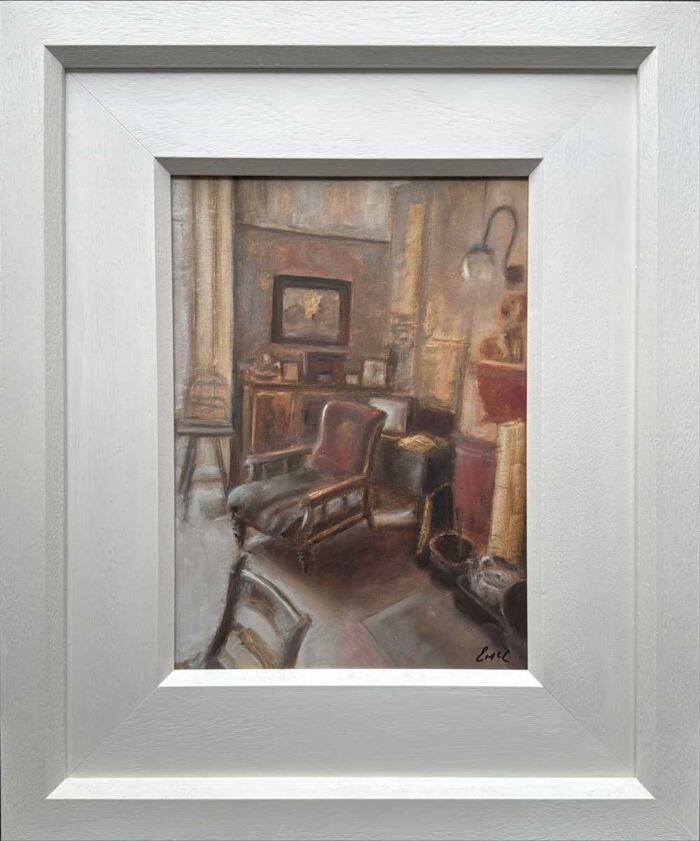 In the diminishing light - original still life oil painting