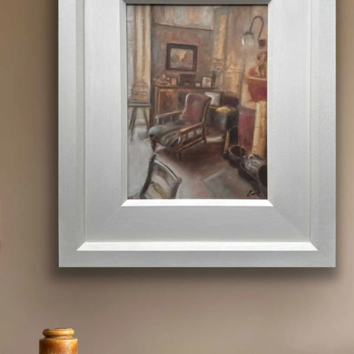 In the diminishing light - original still life oil painting