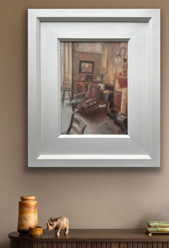 In the diminishing light - original still life oil painting