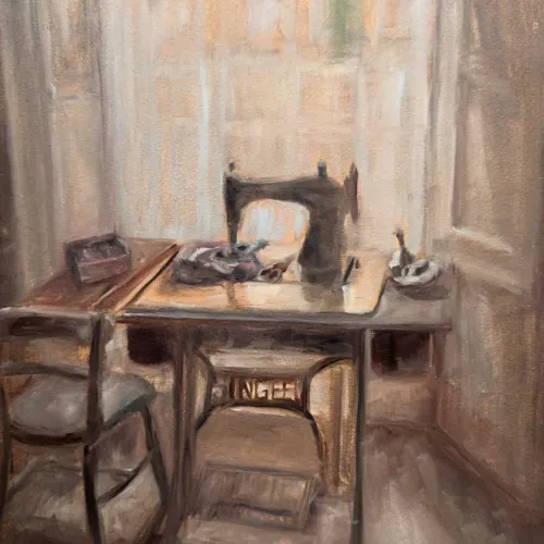 In the Quiet hours - Original still life oil painting