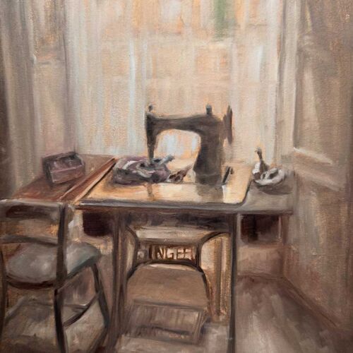 In the Quiet hours - Original still life oil painting