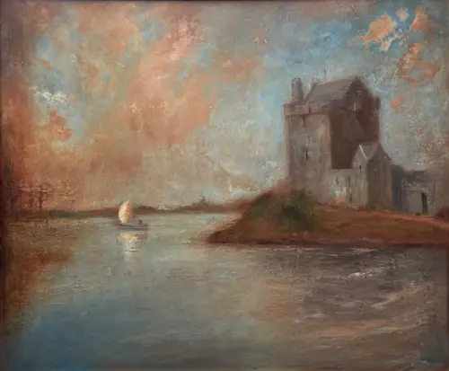 Where the Poets Dreamed - Dunguaire Castle - Irish Painting - Painting by Irish artist Emily McCormack