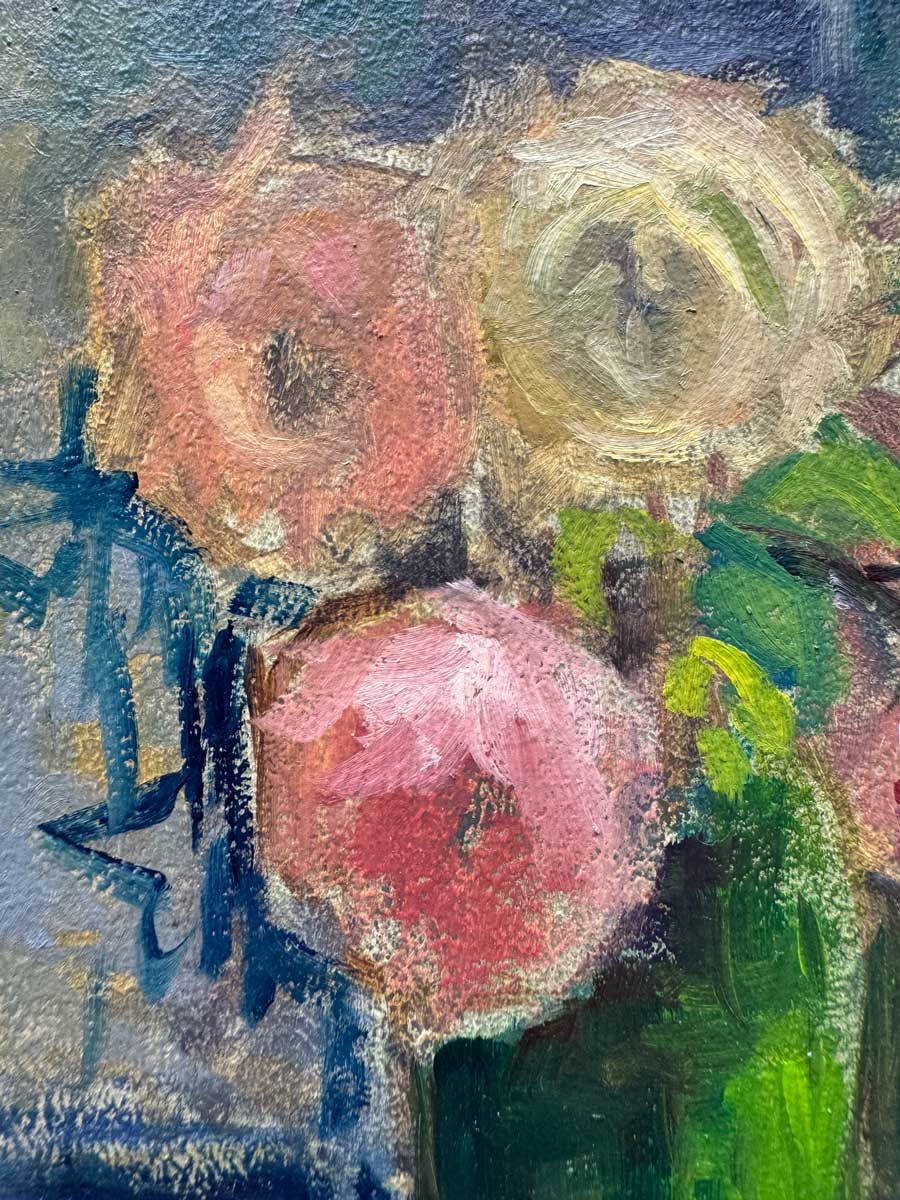 A Quiet Arrangement - original floral oil painting - Emily McCormack