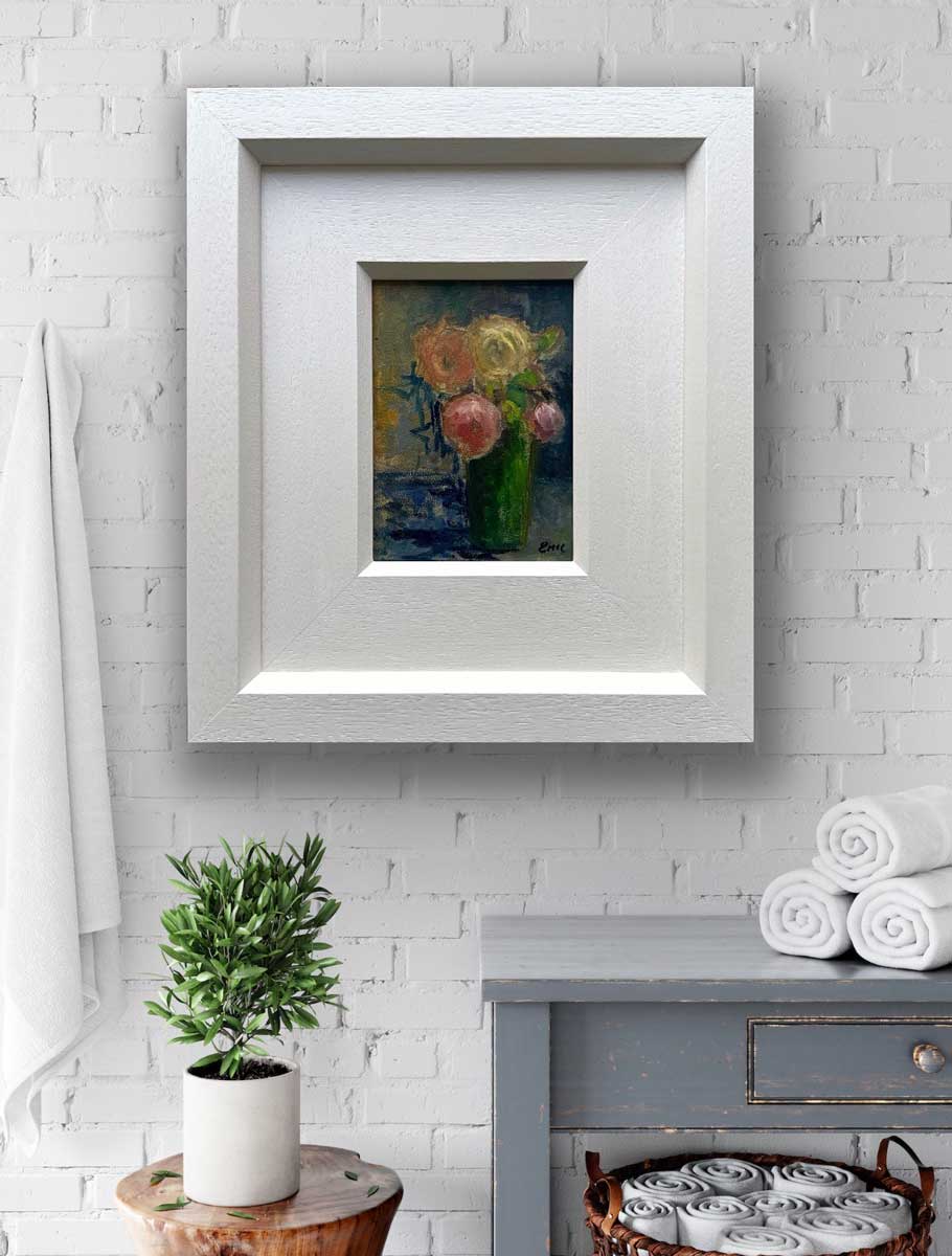 A Quiet Arrangement - original floral oil painting - Emily McCormack