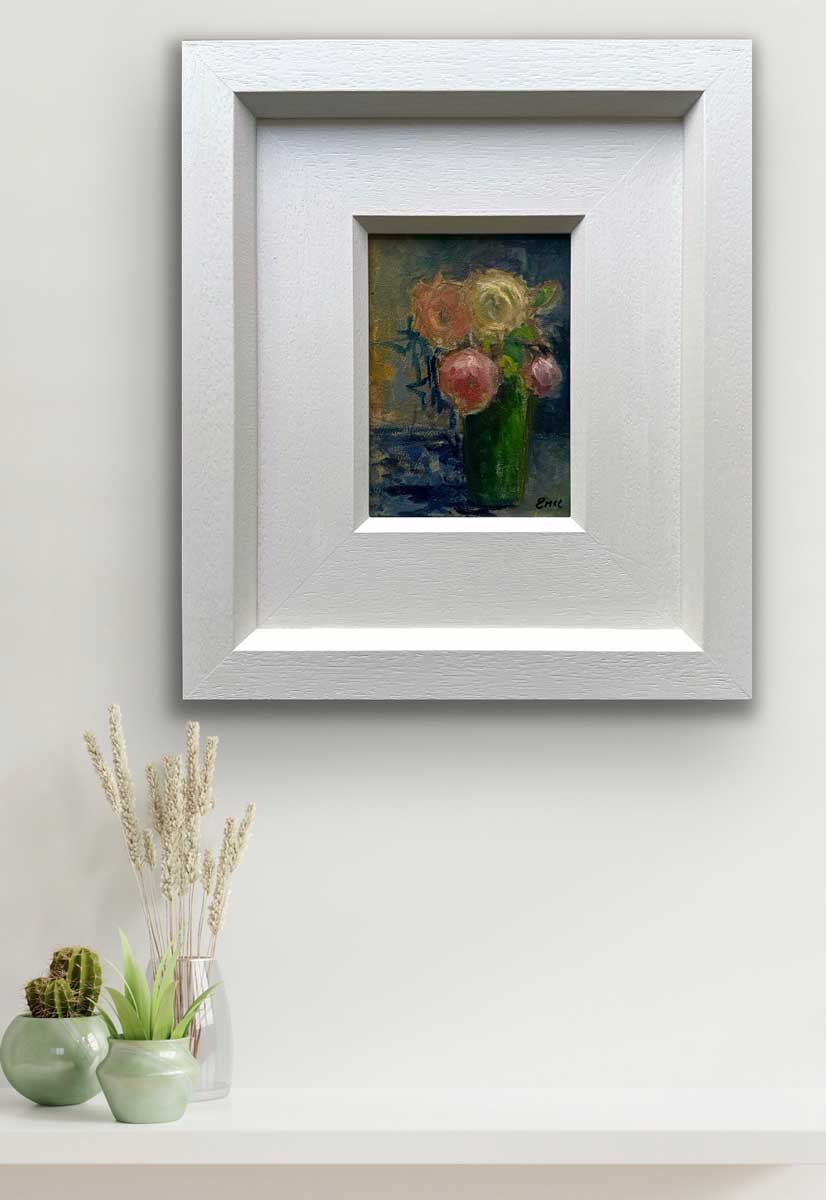 A Quiet Arrangement - original floral oil painting - Emily McCormack