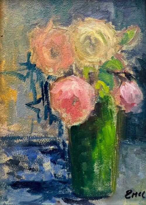 A Quiet Arrangement - original floral oil painting - Emily McCormack