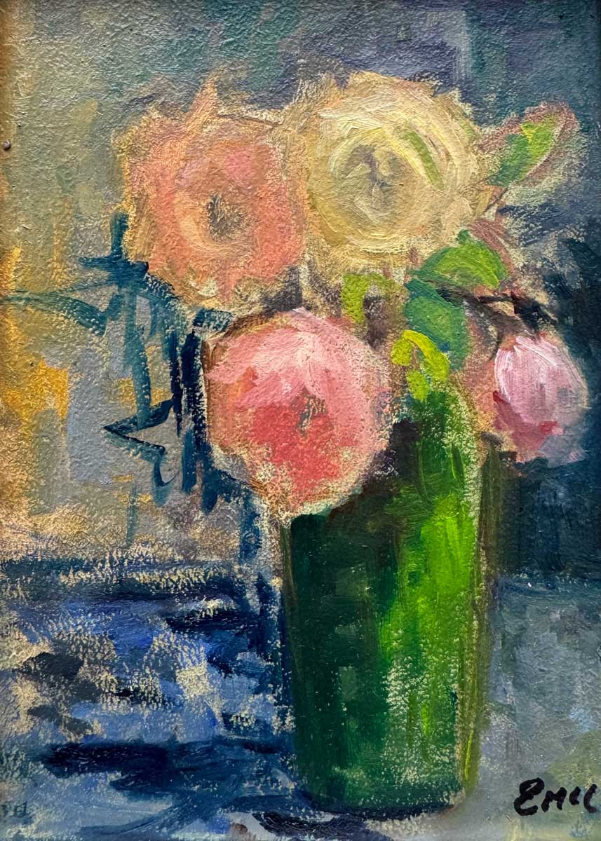 A Quiet Arrangement - original floral oil painting - Emily McCormack