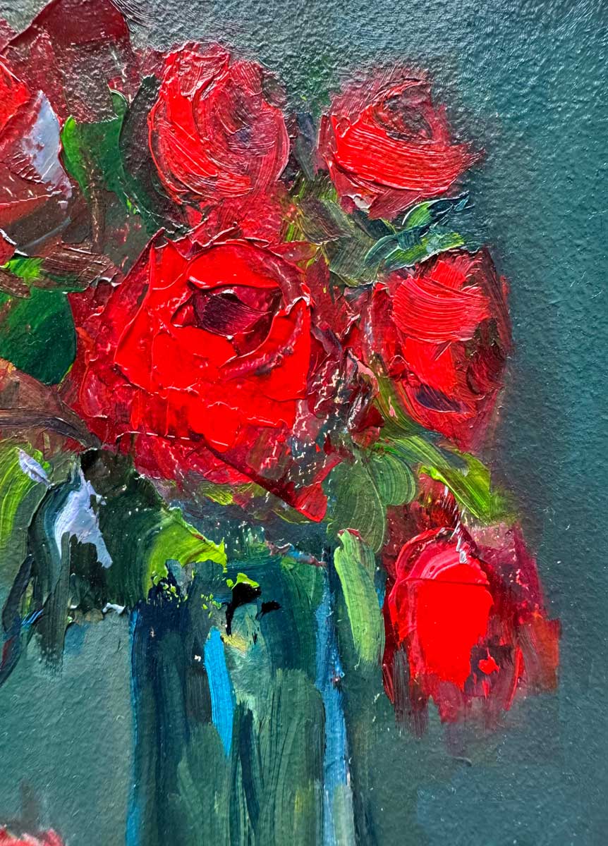 After The Celebration - original floral oil painting - Emily McCormack
