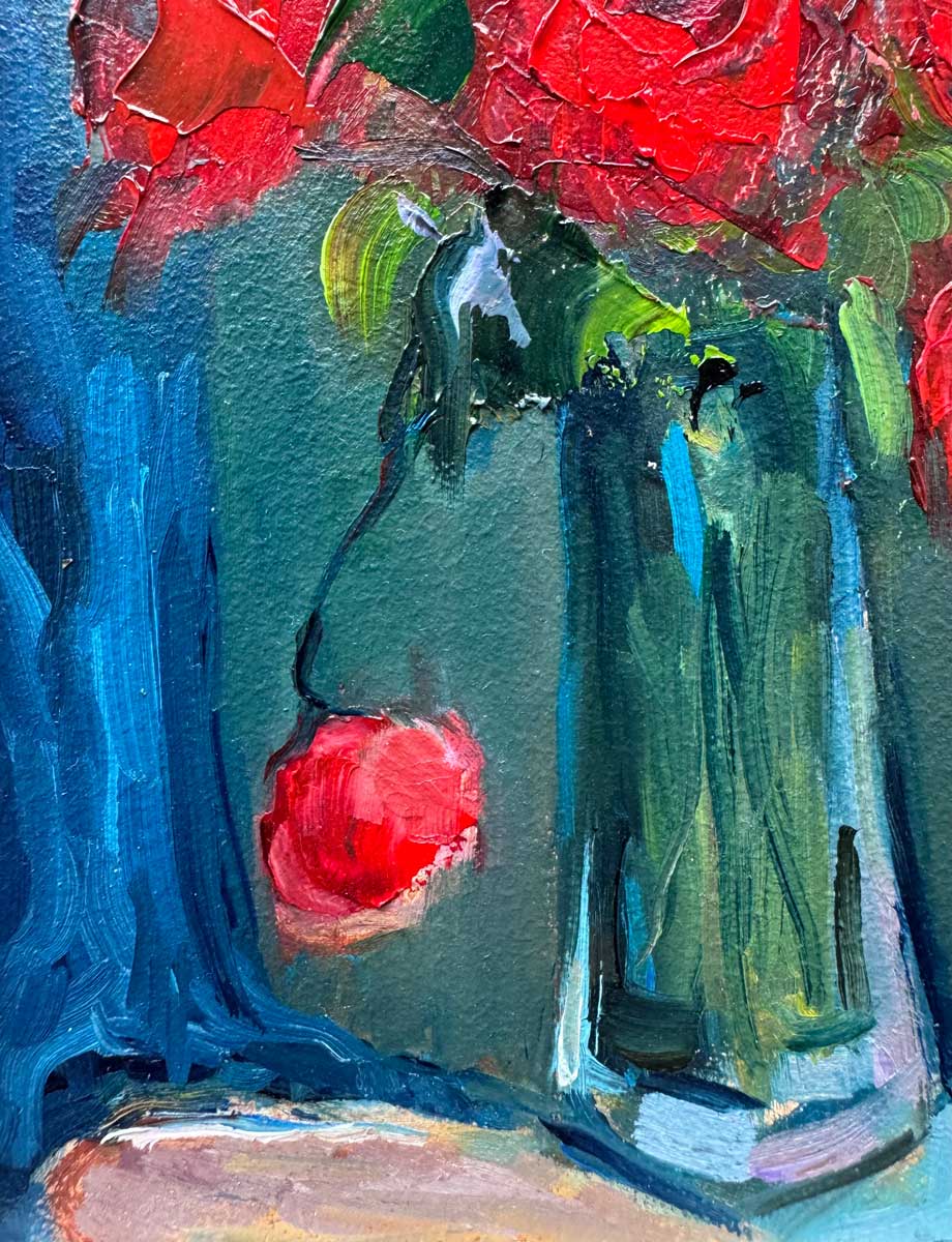 After The Celebration - original floral oil painting - Emily McCormack