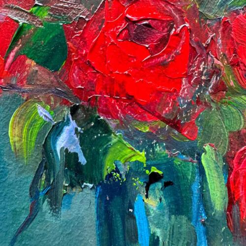After The Celebration - original floral oil painting - Emily McCormack