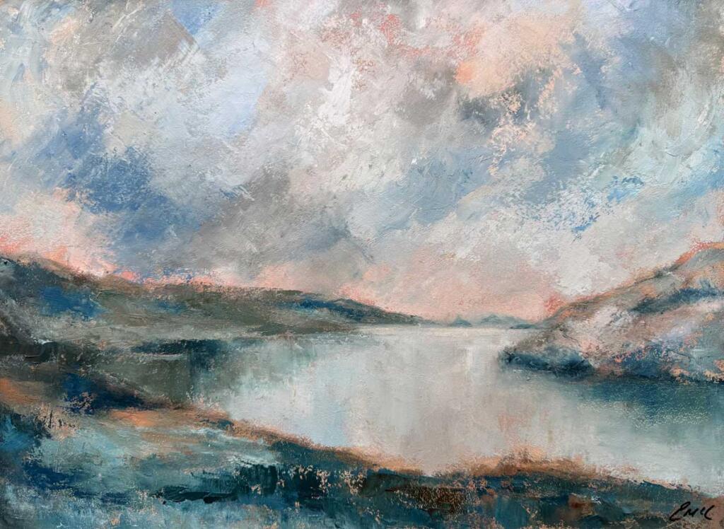 Atlantic Light, Killary Harbour - original oil painting Emily McCormack