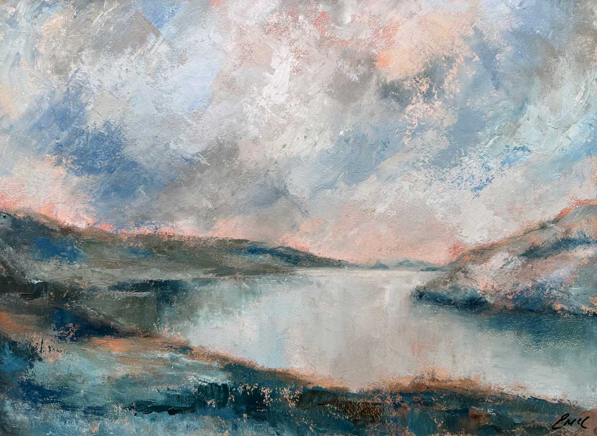 Atlantic Light, Killary Harbour - original oil painting Emily McCormack