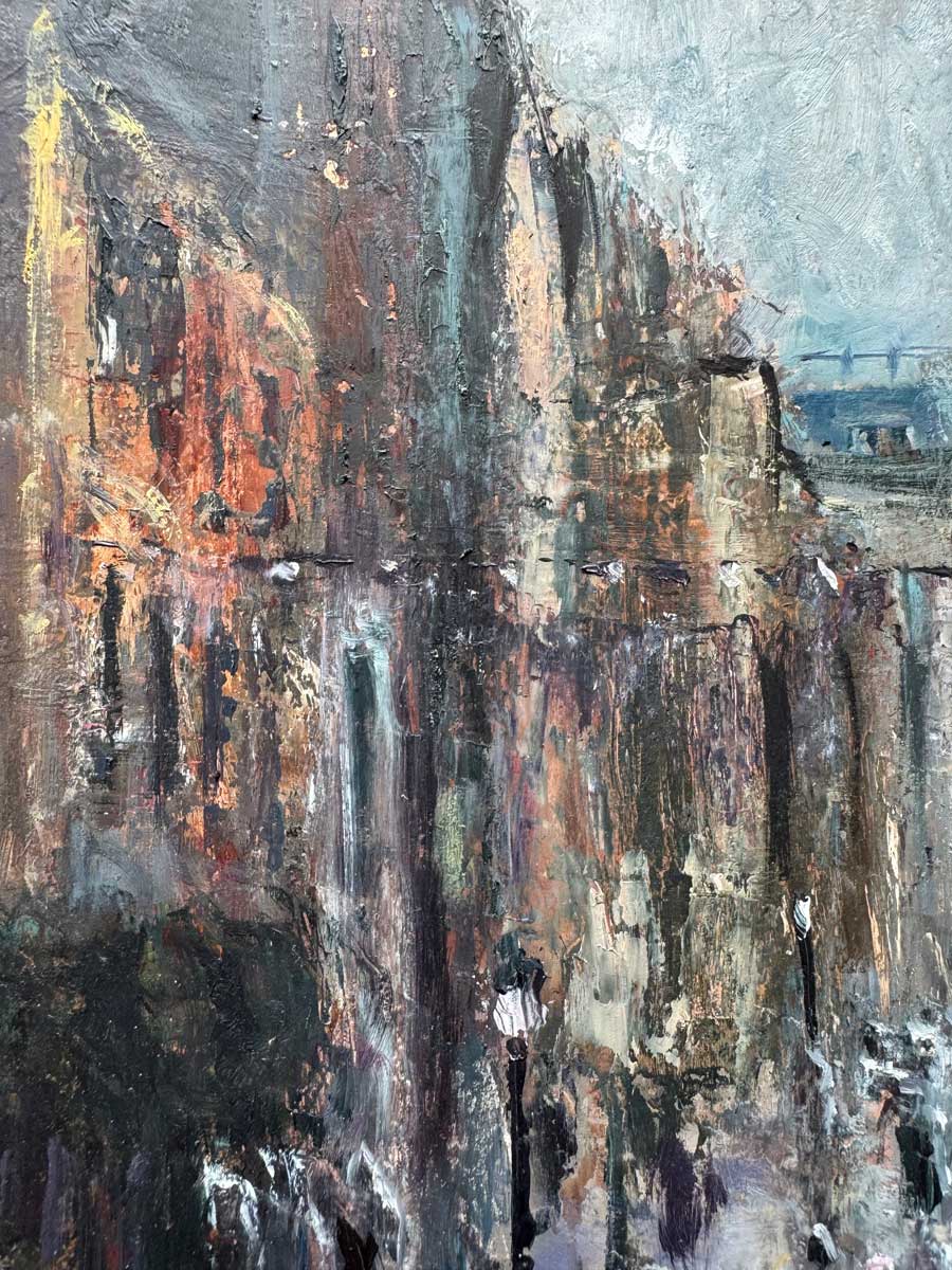 Crossing the Quarter Dublin Emily McCormack artist - original oil painting