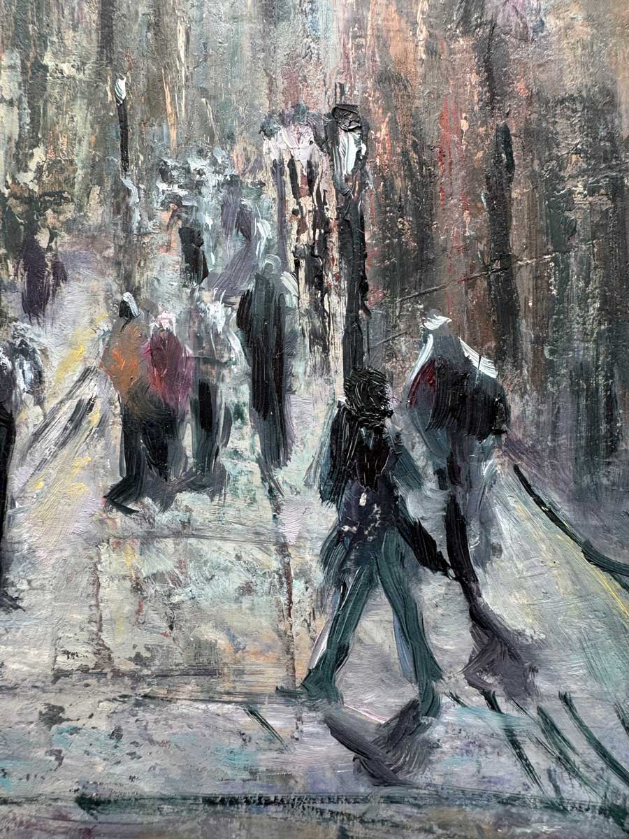 Crossing the Quarter Dublin Emily McCormack artist - original oil painting