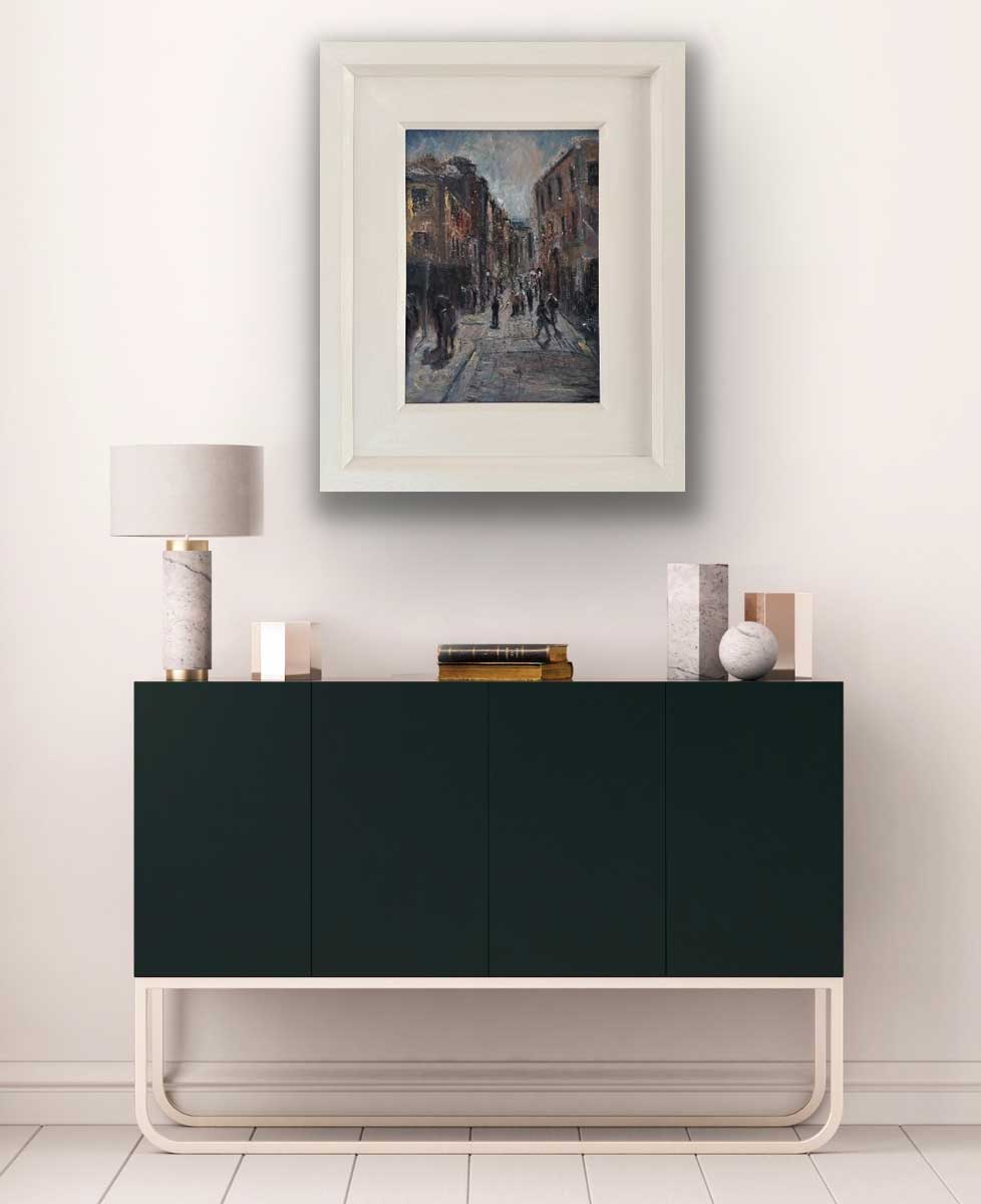 Crossing the Quarter Dublin Emily McCormack artist - original oil painting