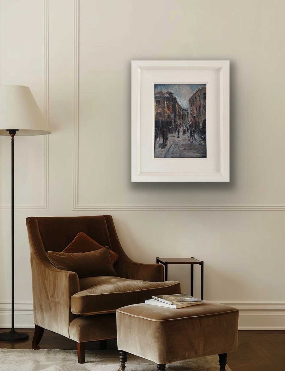 Crossing the Quarter Dublin Emily McCormack artist - original oil painting