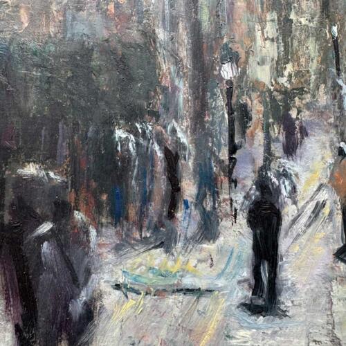 Crossing the Quarter Dublin Emily McCormack artist - original oil painting