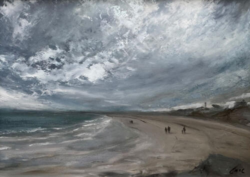 Edge of Weather - Donebate - Oil painting by Emily McCormack